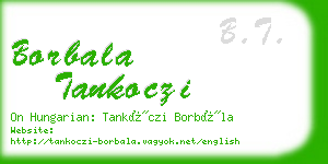 borbala tankoczi business card